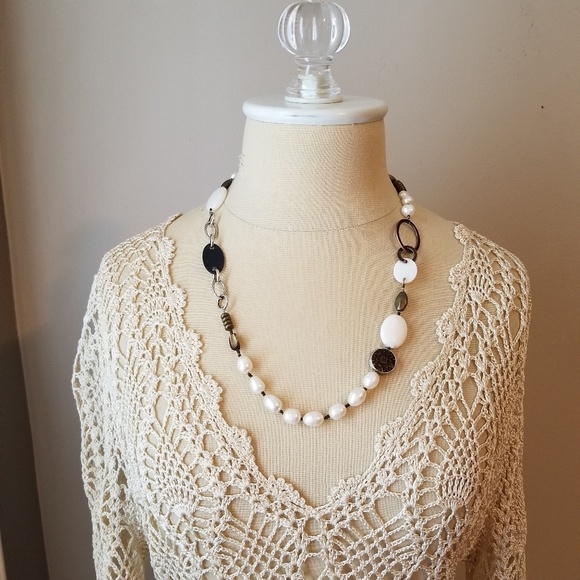 Silpada ~ Pearl & Natural Element Necklace N1996 - Picture 1 of 6